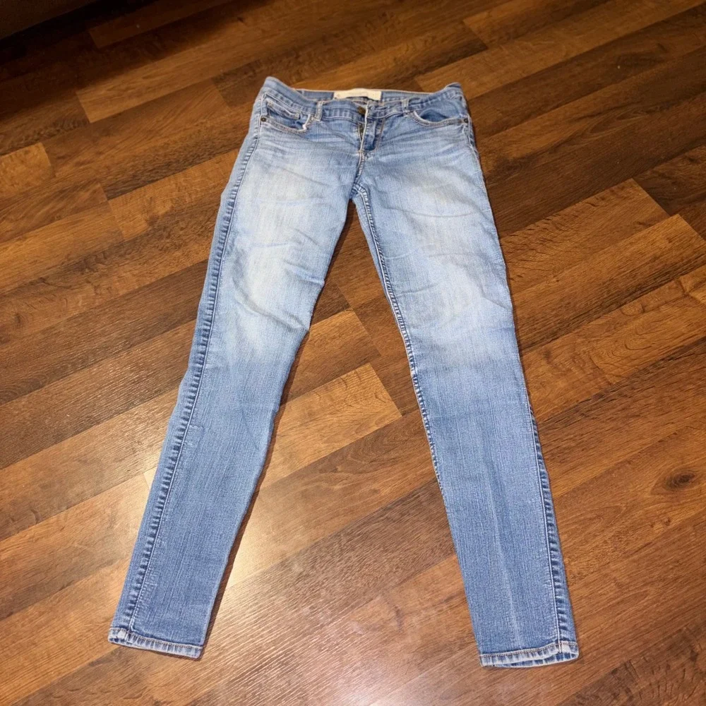 Abercrombie & Fitch‎ Perfect Stretch Skinny Jeans Light Wash Blue WOM 4L W27 L31